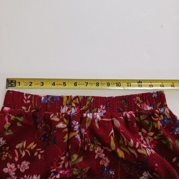 Biltmore Ruby Floral Tiered Midi Skirt Medium NWT - Picture 6 of 8